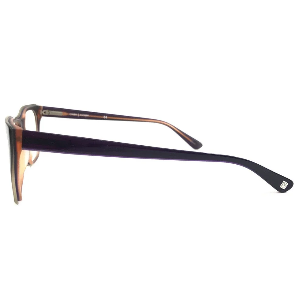 Cinzia Eyeglasses Frames CIN-5047 C3 Shiny Brown Cat Eye Full Rim 53-17-135